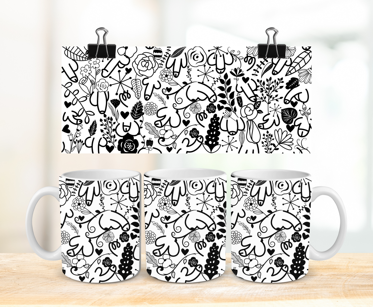 Duo Zizis fleuris - Tasse