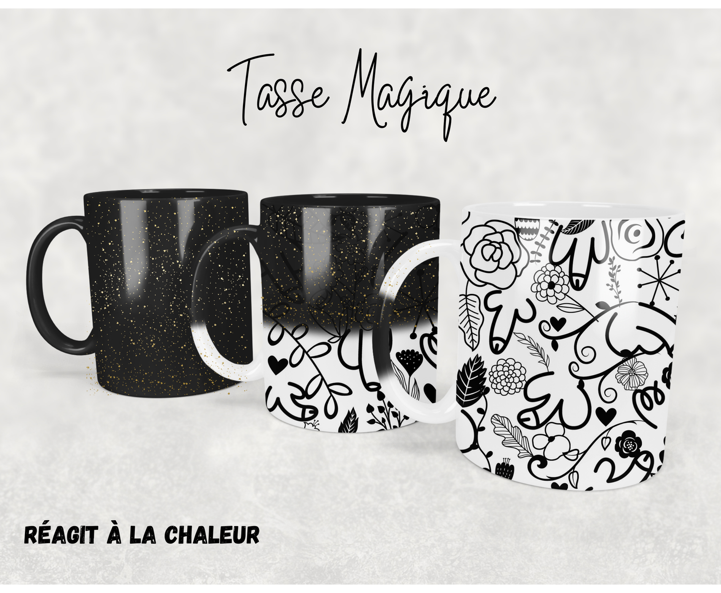 Duo Zizis fleuris - Tasse