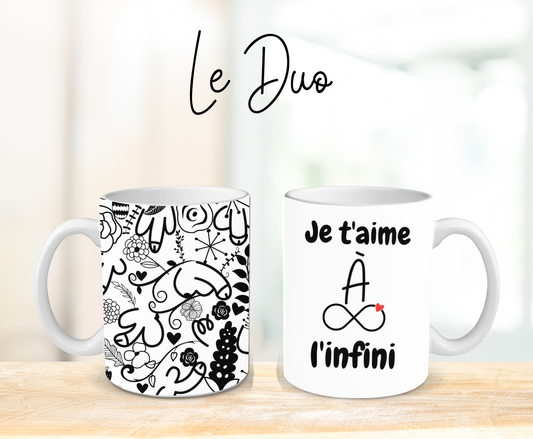 Duo Zizis fleuris - Tasse